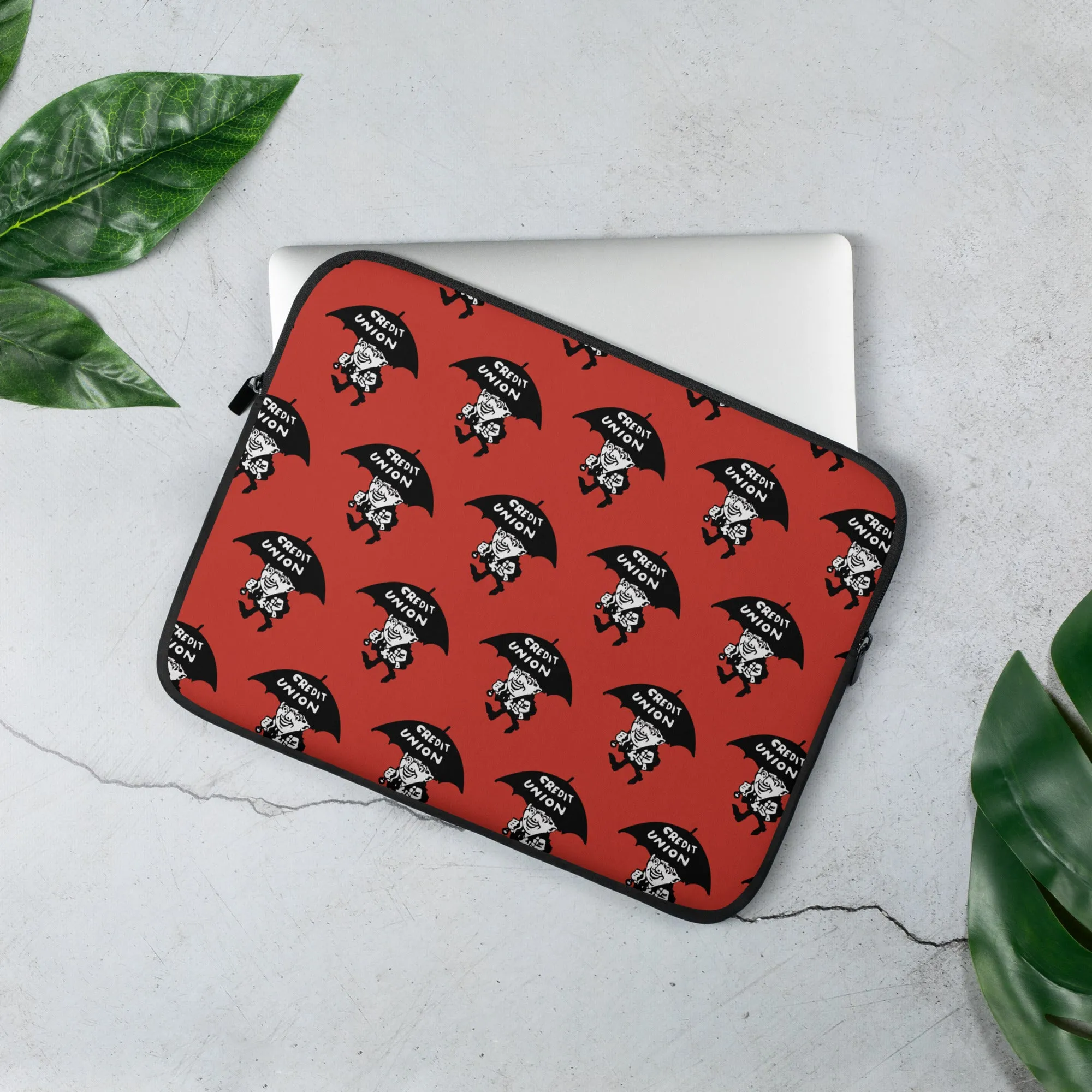 Umbrella Man Laptop Sleeve (13” & 15”) – Red