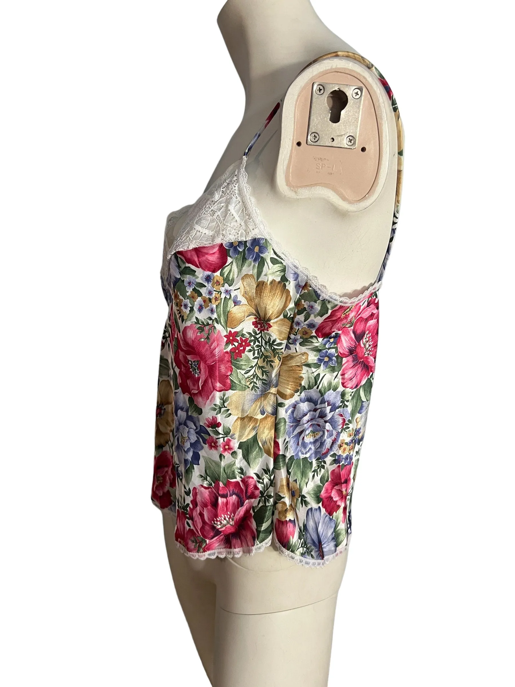 Vintage 80's floral camisole M