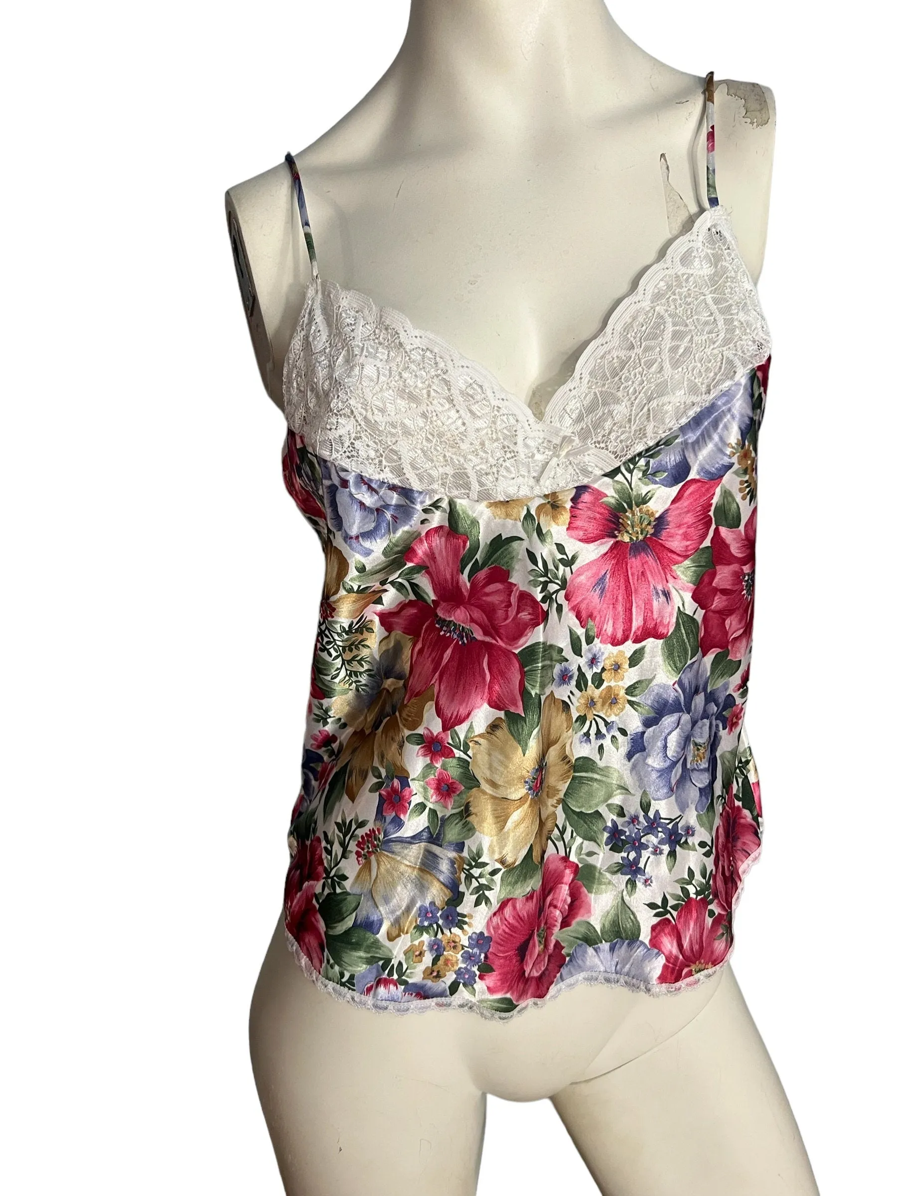 Vintage 80's floral camisole M