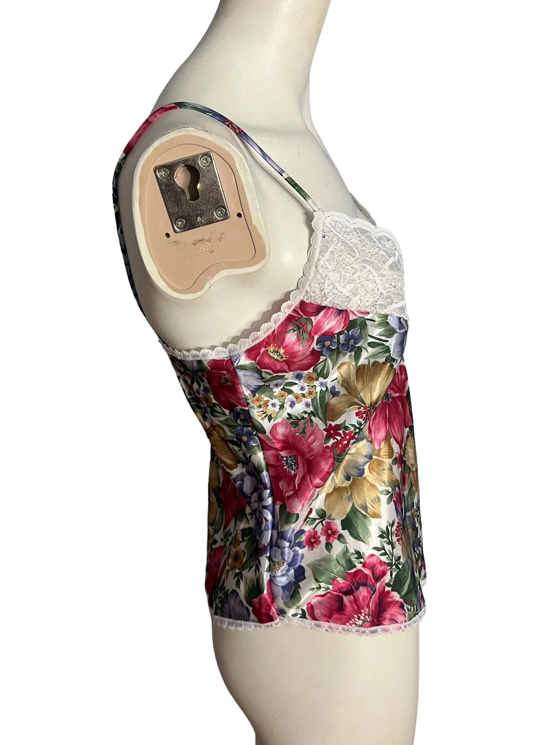 Vintage 80's floral camisole M