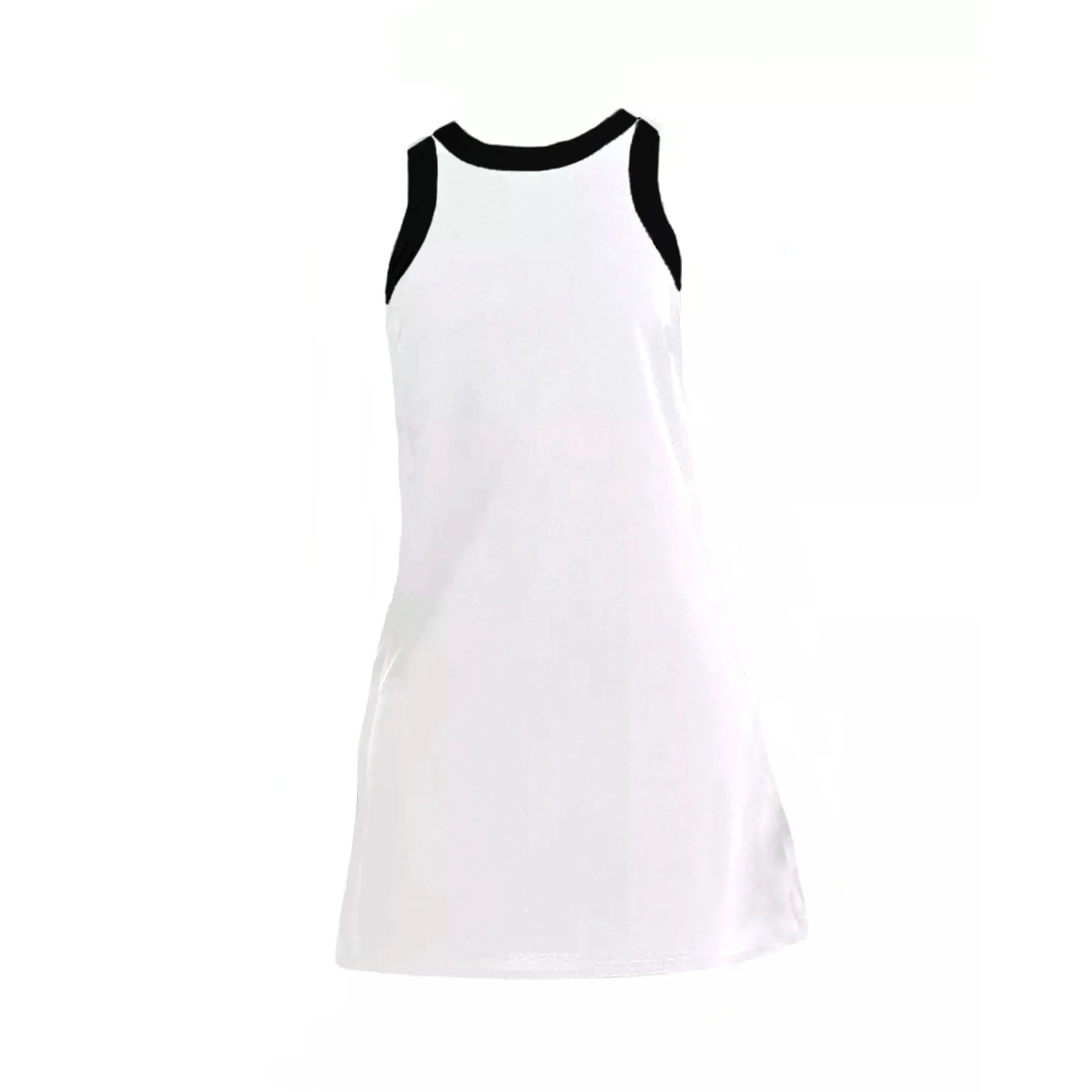 Willa Organic Cotton Active Mini Dress - White/Black