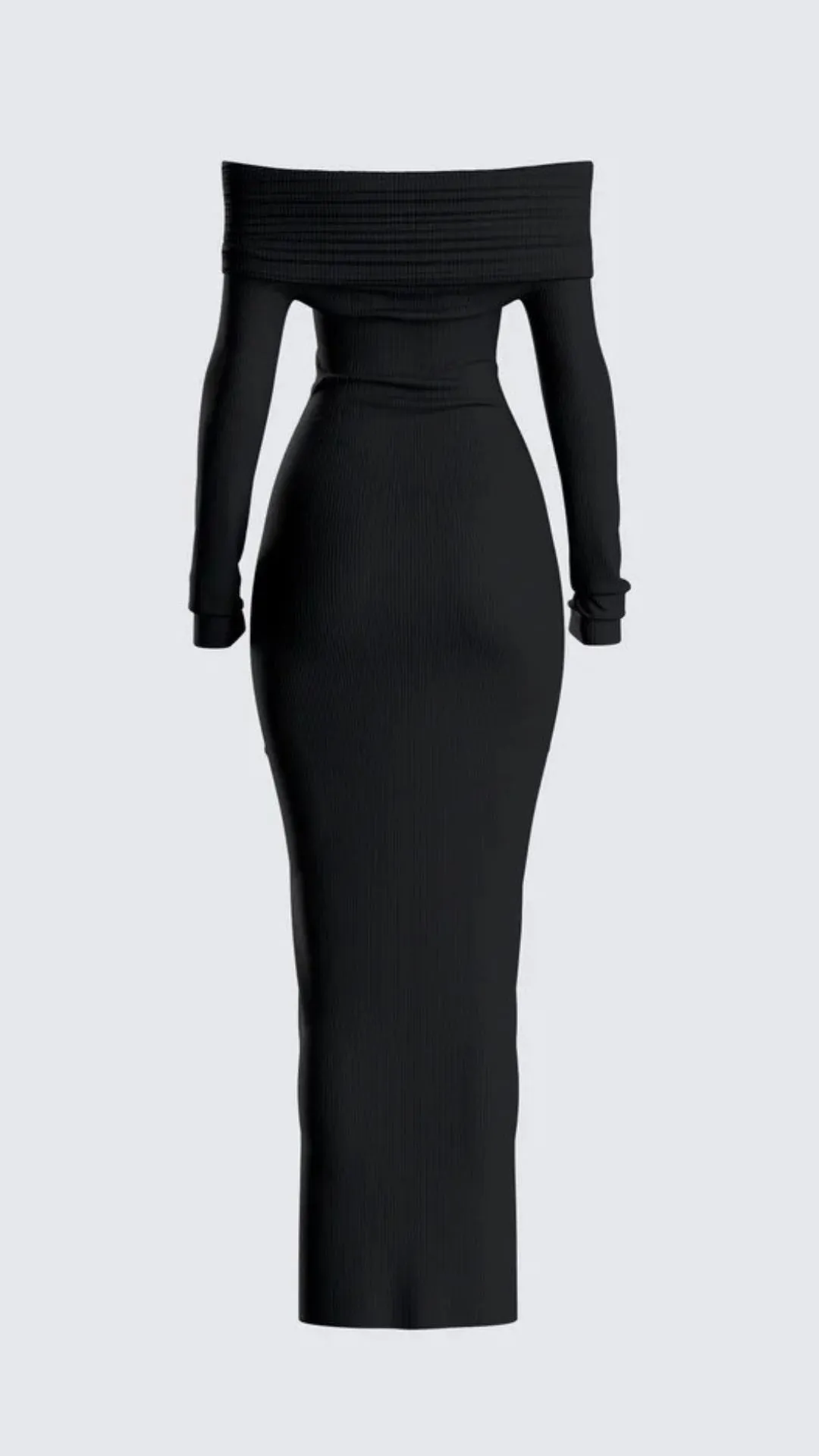 Winter Black Classic Dress