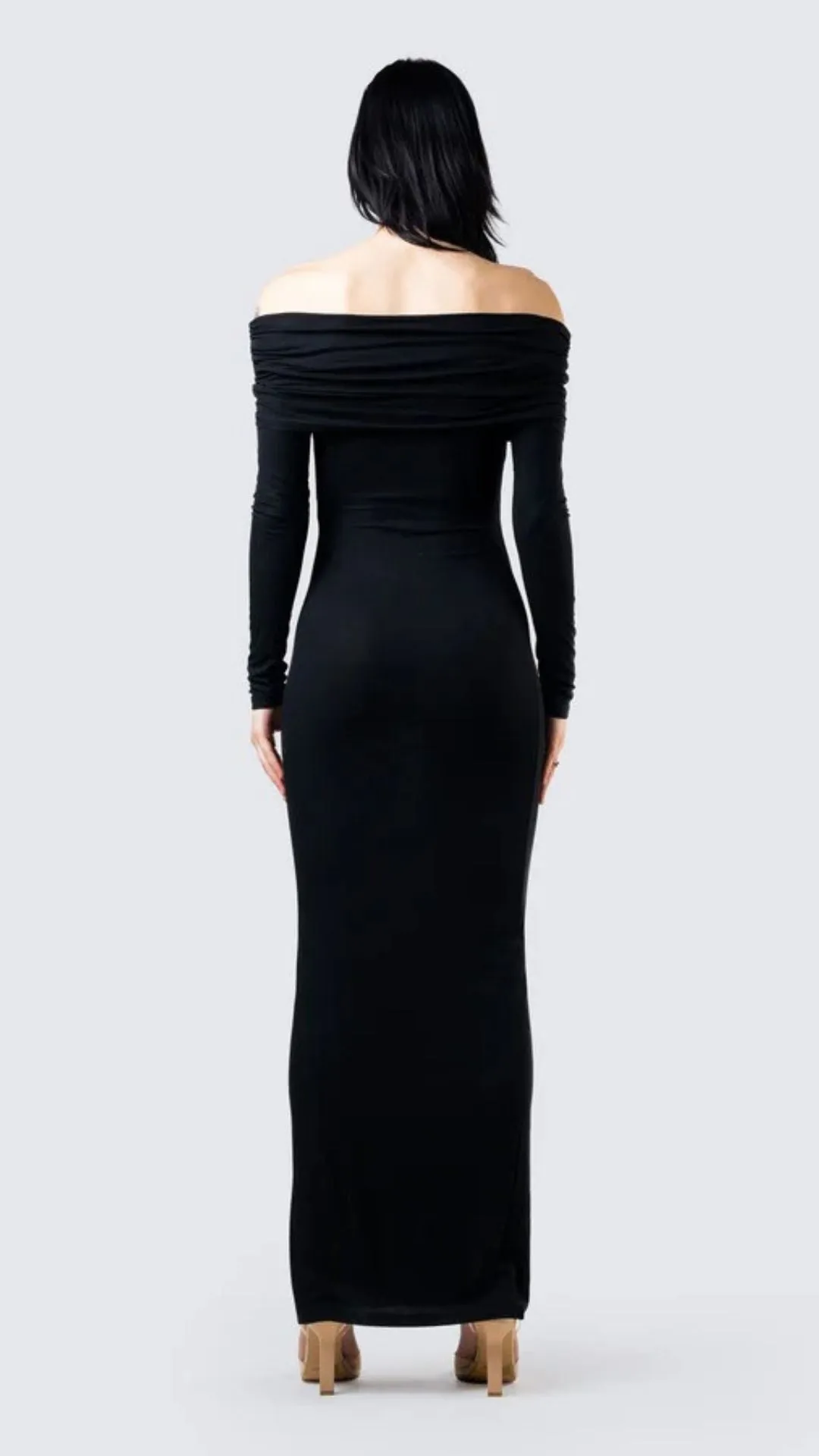 Winter Black Classic Dress