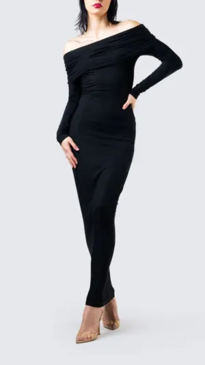 Winter Black Classic Dress