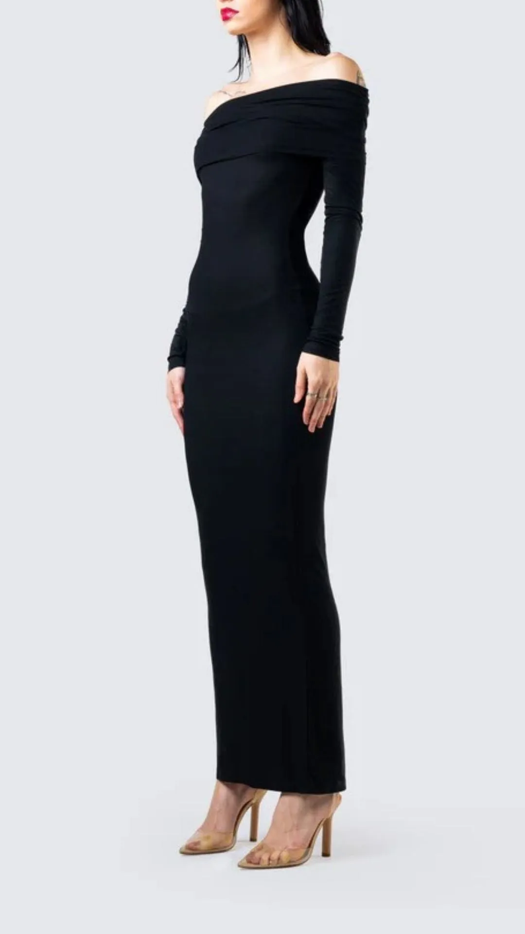 Winter Black Classic Dress