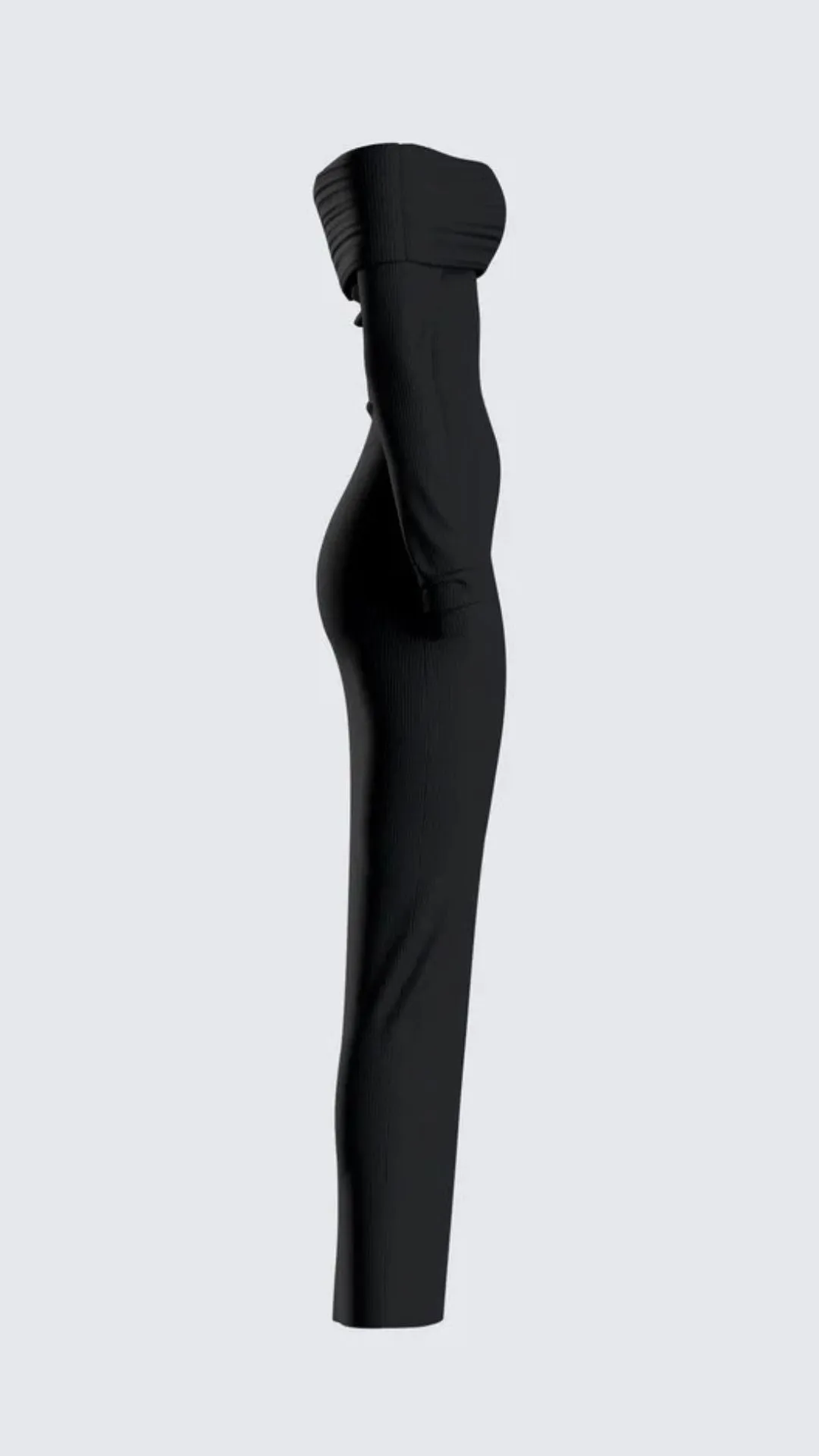 Winter Black Classic Dress
