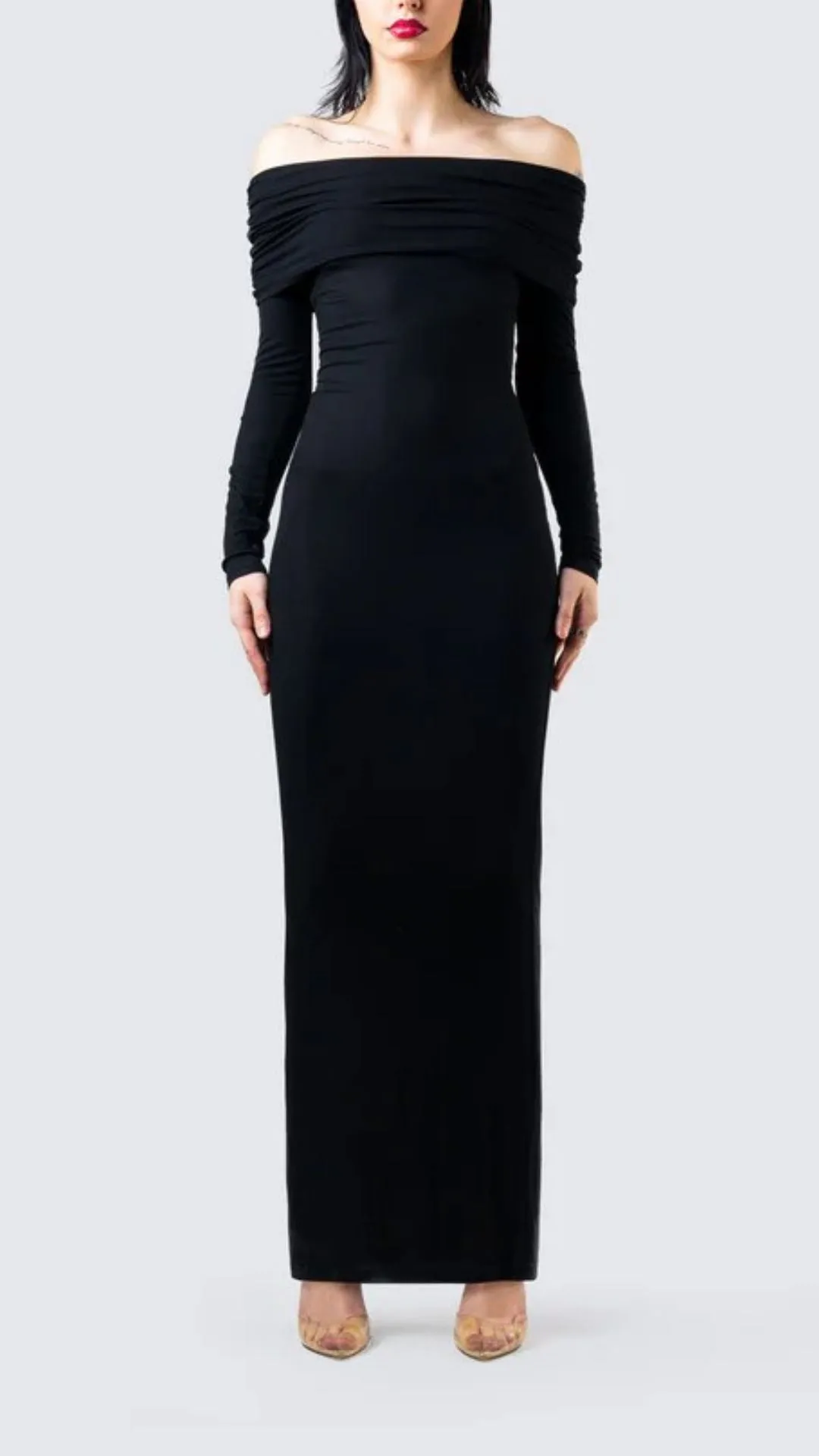 Winter Black Classic Dress