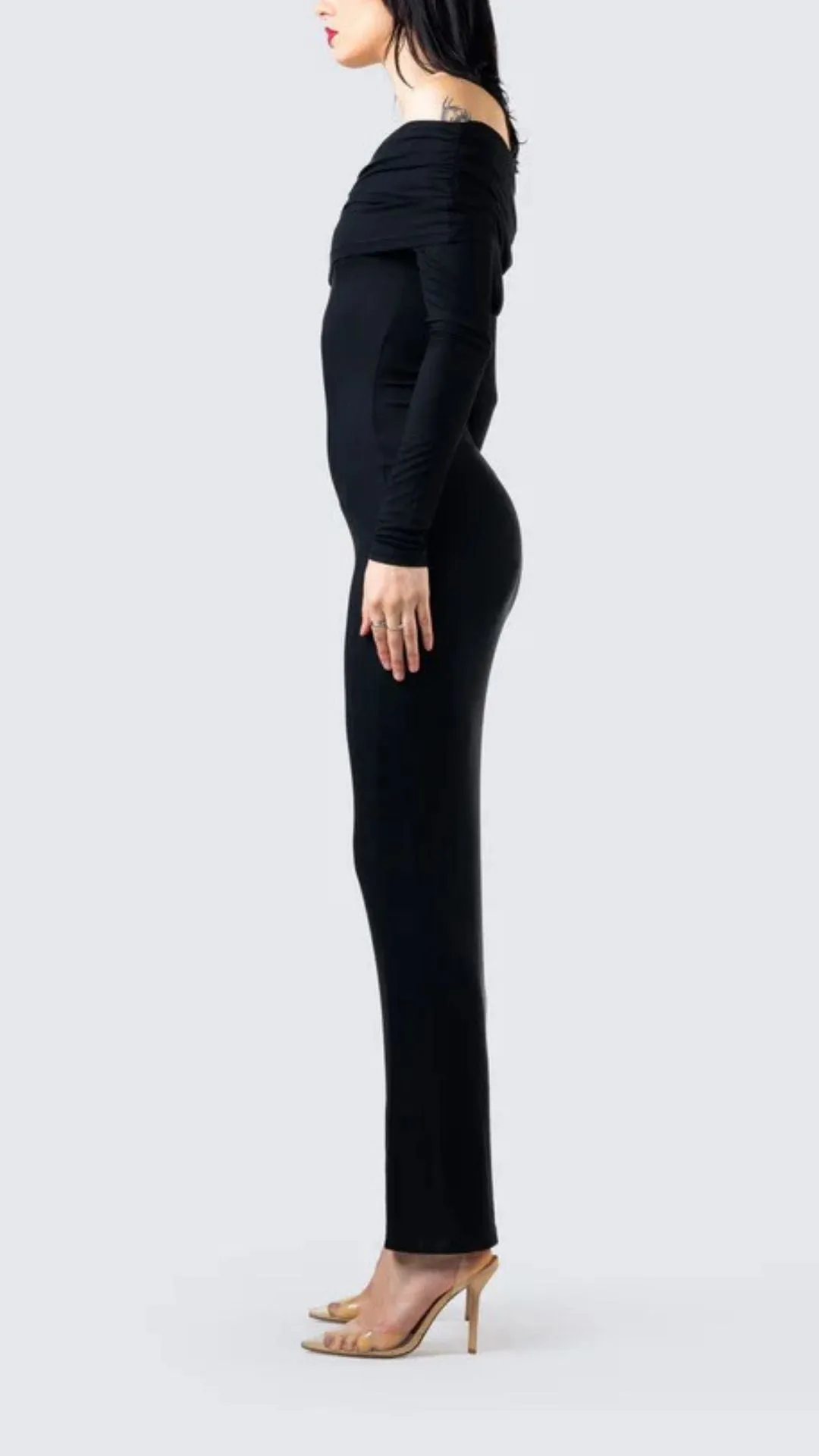 Winter Black Classic Dress