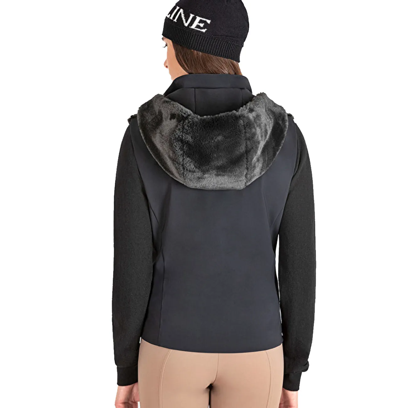 WOMEN&#x27;S FAUX FUR WAISTCOAT EQUILINE
