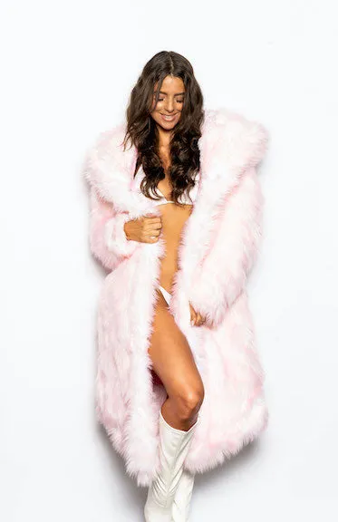 Women's Desert Warrior Coat in "Just The Tip-Light Pink"