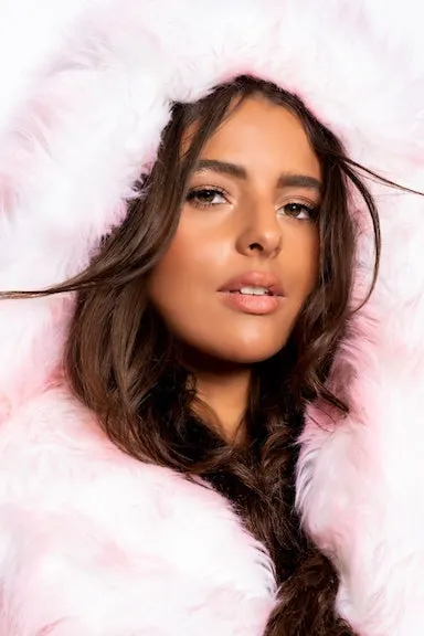 Women's Desert Warrior Coat in "Just The Tip-Light Pink"