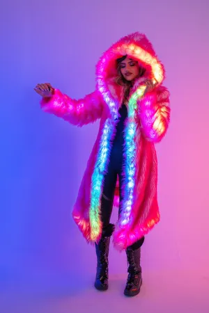 Women's LED Desert Warrior Coat in "Just The Tip-Hot Pink" IN STOCK