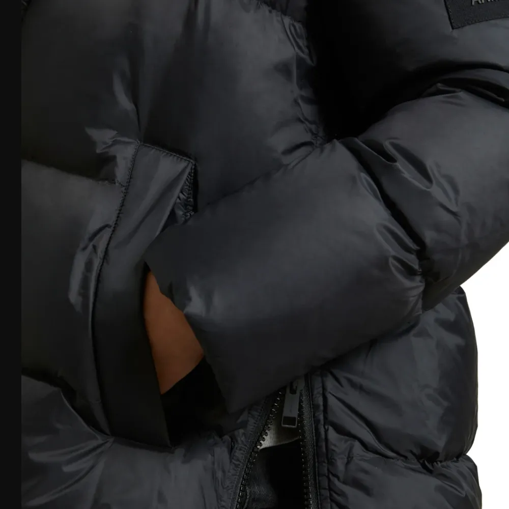 Yves Salomon A-line Down Coat - Noir